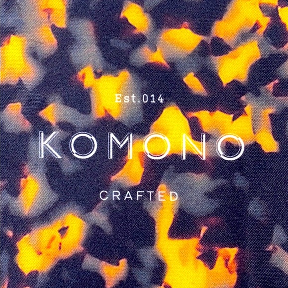 New Men’s KOMONO Brown Tan tortoise Sunglasses rectangular - Picture 4 of 15